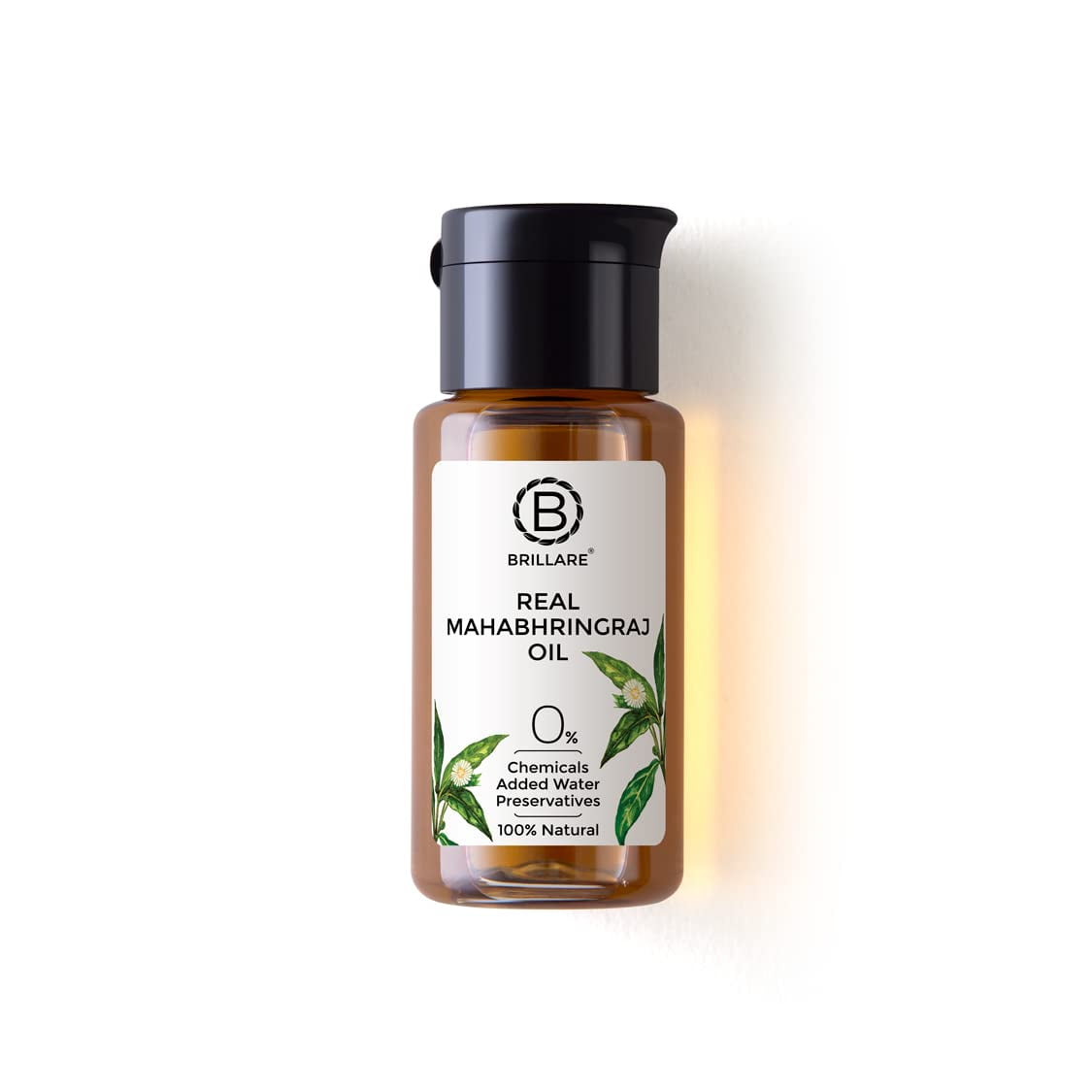 Brillare Real Mahabhringraj Oil With 14 Traditional Herbs, 100% Natural, Cold Pressed Oil,