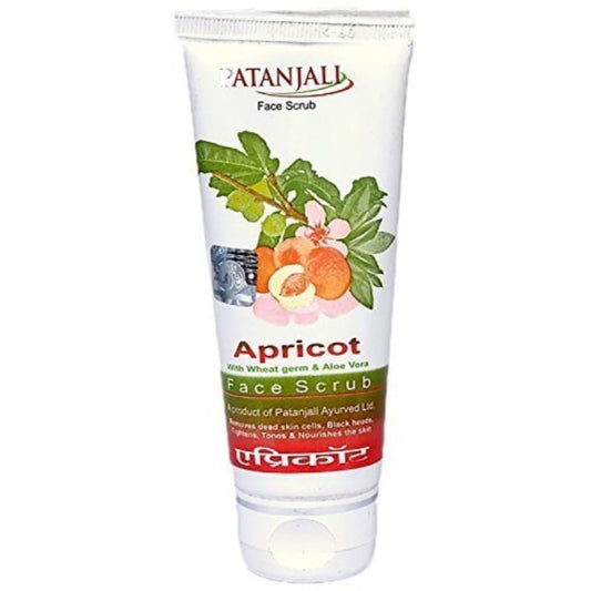 patanjali apricot face scrub, 60g by patanjali