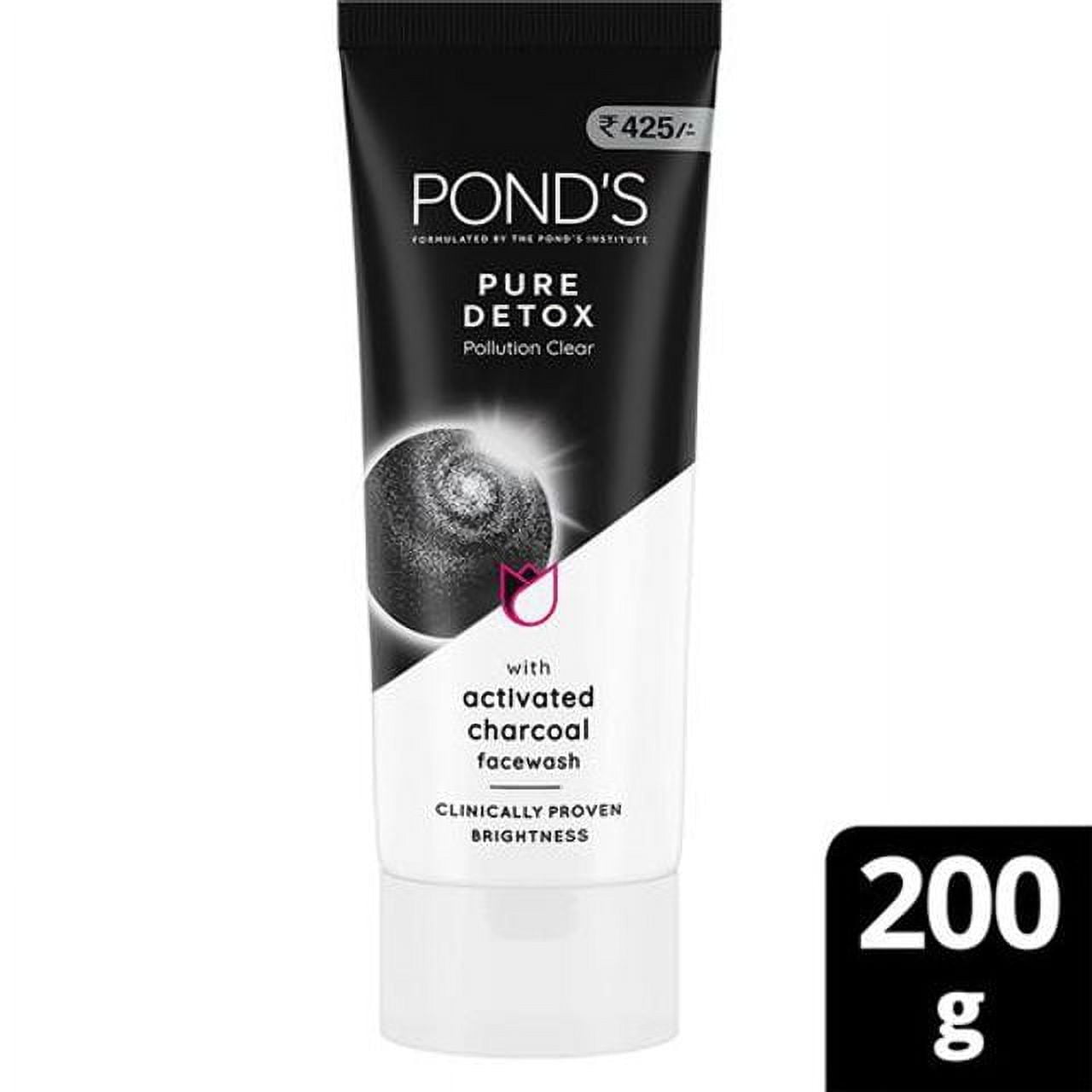 Ponds Pure Detox Anti-Pollution Purity FaceWash With Activated Charcoal, 200 g