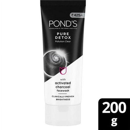 Ponds Pure Detox Anti-Pollution Purity FaceWash With Activated Charcoal, 200 g