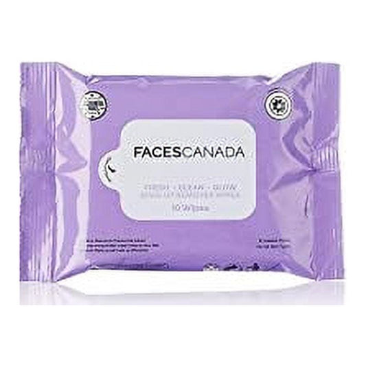 Faces Canada Fresh Clean Glow Makeup Remover Wipe, White, 72 g