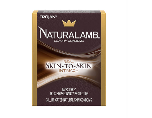 3 Pack - Trojan Naturalamb Natural Skin Lubricated Condoms 3 Each