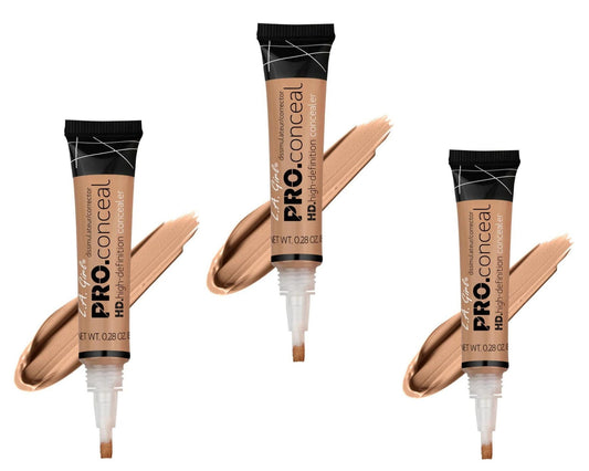 LA Girl HD.high-definition concealer - 977 Warm Sand x 3