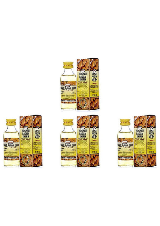 Pack Of 4 - Patanjali Rogan Badam Sweet Almond Oil - 150 Ml (5.07 Oz)