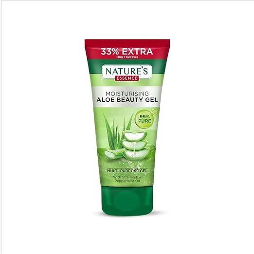 Nature's Essence Moisturising Aloe Beauty Gel with Vitamin E and Peppermint Oil | MultiPur
