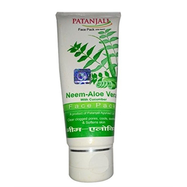 Patanjali Aloevera Neem Cucumber FacePack - 60gm (Pack of 3) SD - With Complementary Gifts