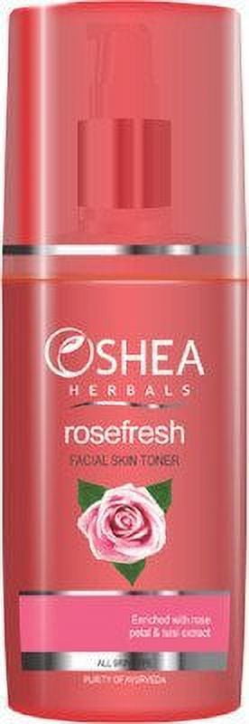 Oshea Herbals Rosefresh - Rose Petal and Tulsi Facial Skin Toner 120 Ml (All Skin Types)(1