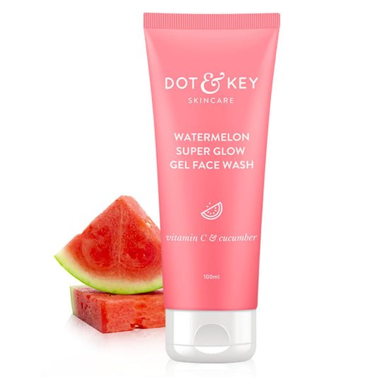 Dot & Key Watermelon Super Glow Gel FaceWash With Vitamin C&Cucumber|FaceWash For Glowing