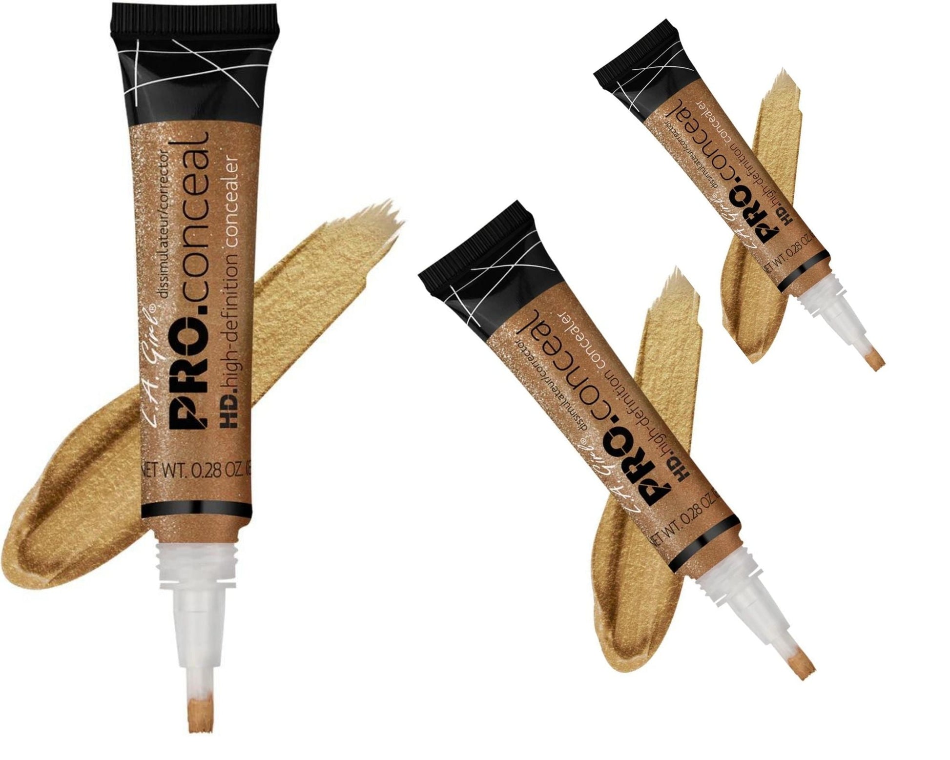 LA Girl HD.high-definition concealer - 964 Champagne x 3
