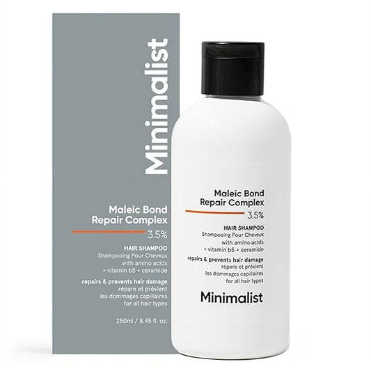 Minimalist Bond Repair Shampoo For Damaged, Dry & Frizzy Hair, Maleic Bond Repair Complex