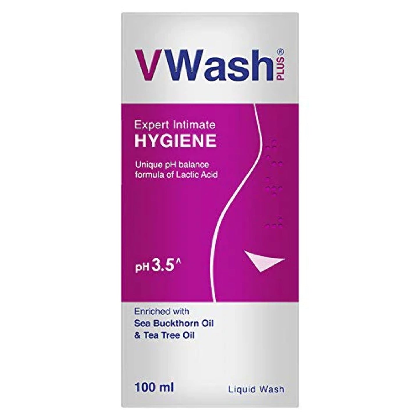 VWash Plus Expert Intimate Hygiene, With Tea Tree Oil, Liquid Wash Prevents Dryness, Itchi