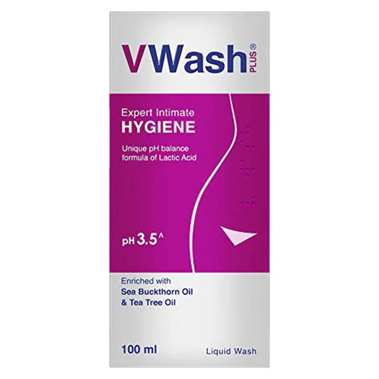 VWash Plus Expert Intimate Hygiene, With Tea Tree Oil, Liquid Wash Prevents Dryness, Itchi