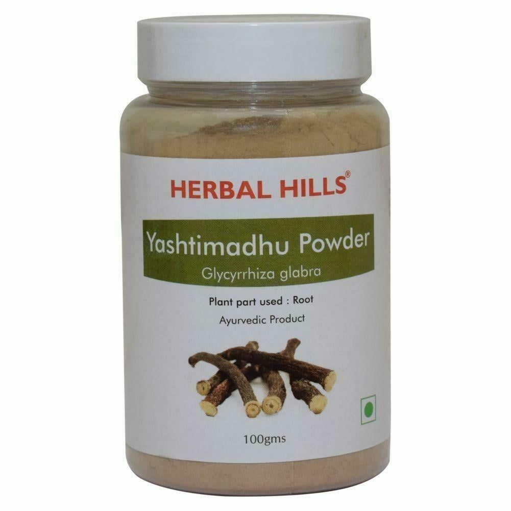 Herbal Hills Yashtimadhu Powder edible licorice - 100gm (Pack of 2)