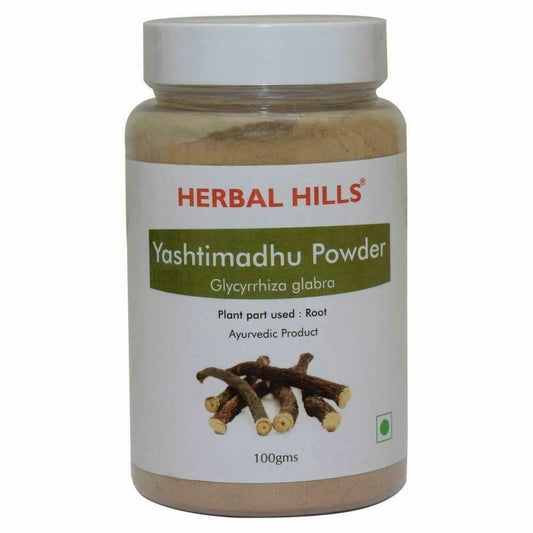 Herbal Hills Yashtimadhu Powder edible licorice - 100gm (Pack of 2)