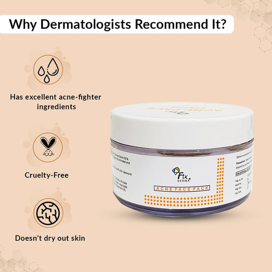 Fixderma Acne FacePack with Aloe Vera Gel | Neem FacePack | Aloevera Gel for Skin | | Anti