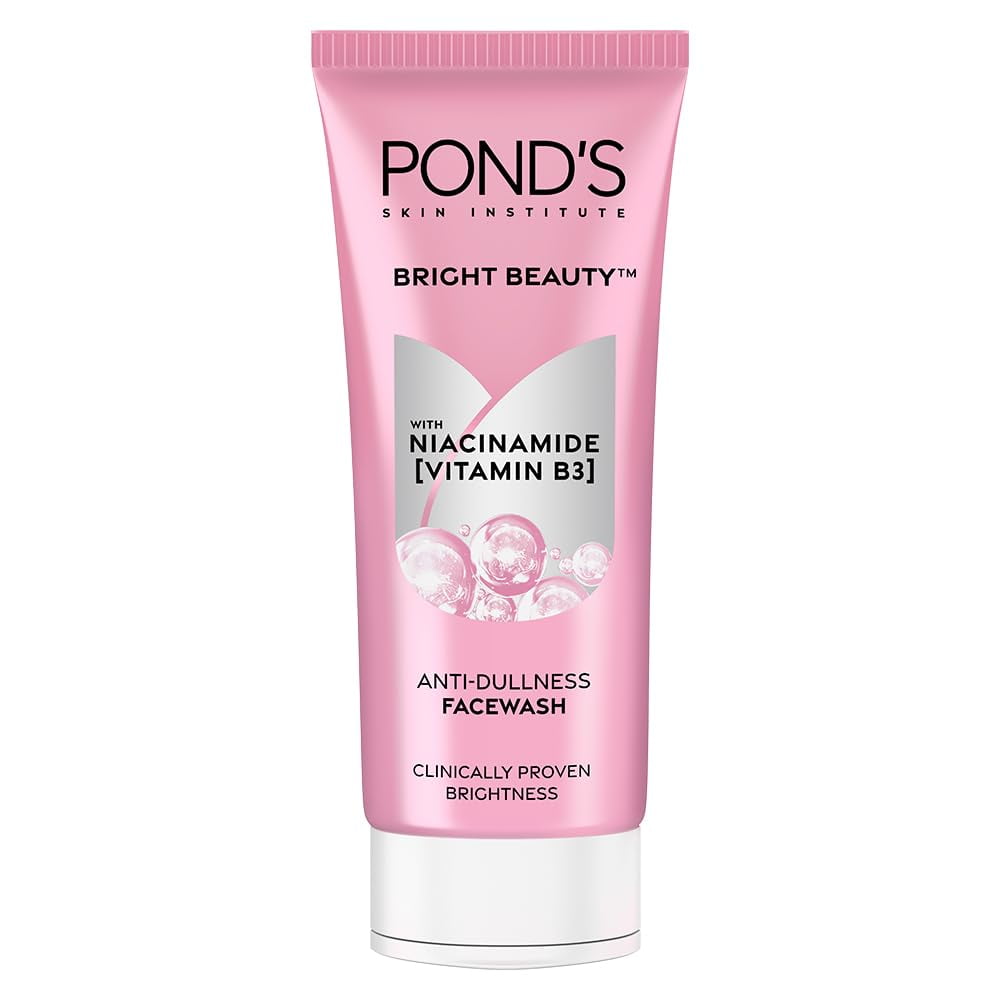 POND's Bright Beauty Anti-Dullness & Brightening Facewash With Niacinamide | For Glass-Ski