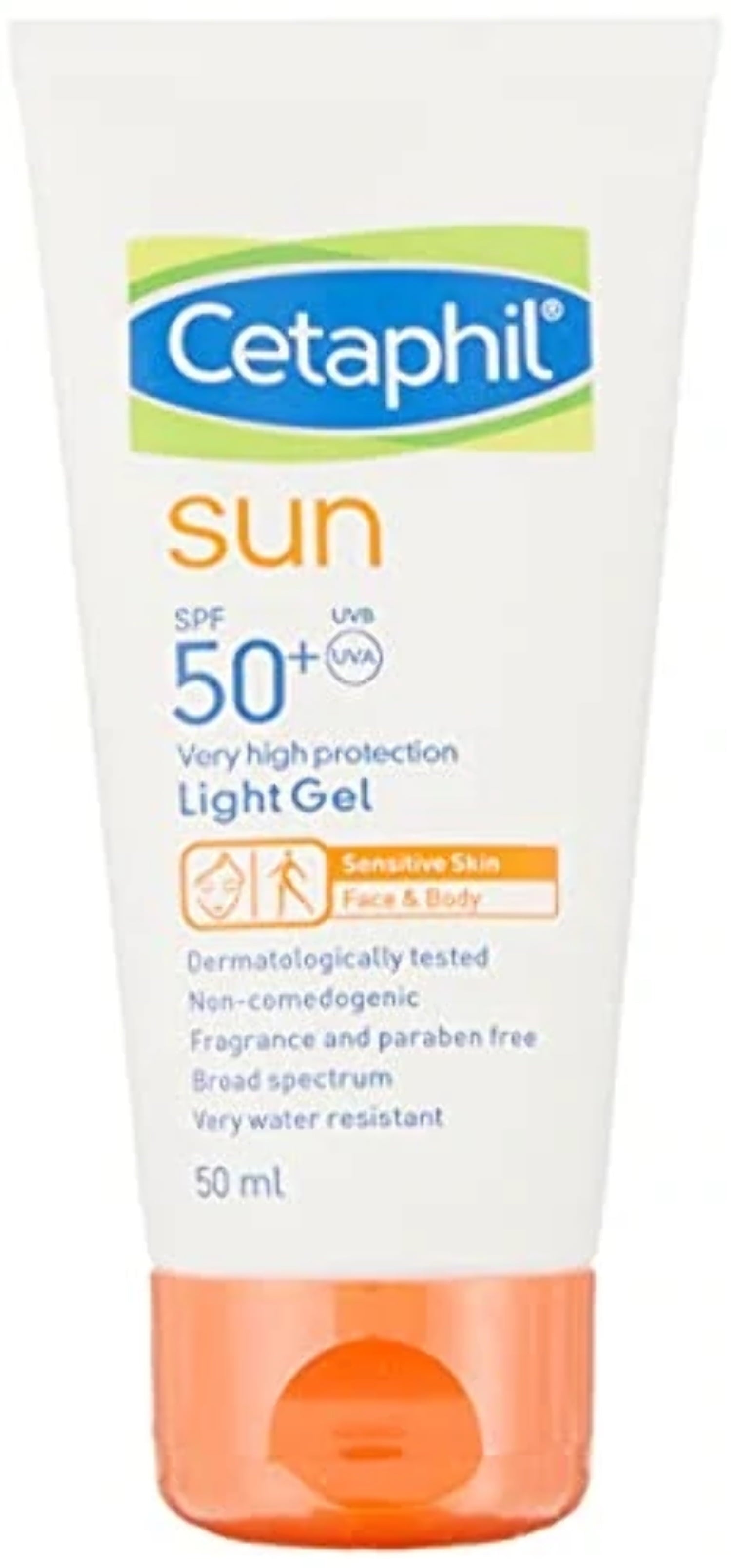 Cetaphil Sun SPF 50 Very High Protection Light Gel, White, 50 ml