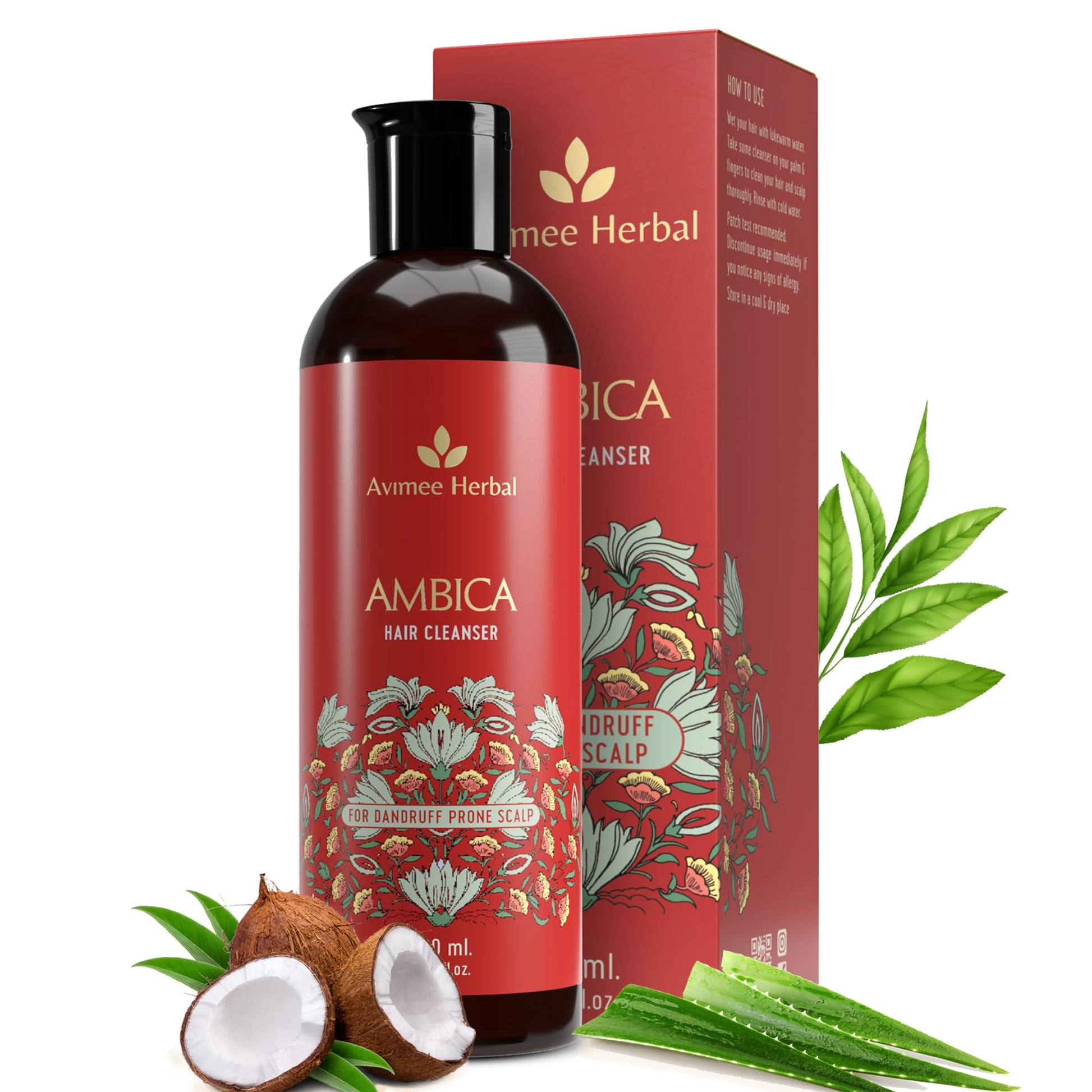 Avimee Herbal Ambica Hair Cleanser | Fights Dandruff | Sulphate & Paraben Free | Herbal Fo