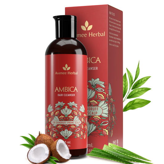Avimee Herbal Ambica Hair Cleanser | Fights Dandruff | Sulphate & Paraben Free | Herbal Fo