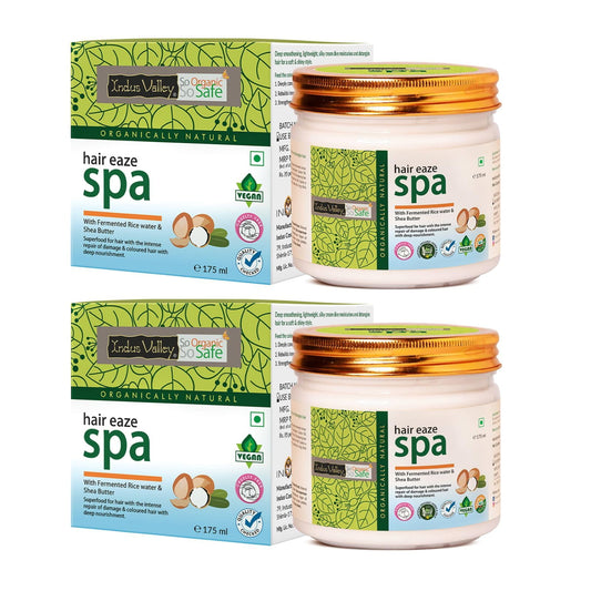 Indus Valley Almond Deep Nourishing For Dry Hair (Eaze) Spa - (Set Of 2) (175Ml *2=350Ml),