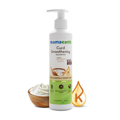 Mamaearth Curd Smoothening Shampoo: Curd & Keratin, 250
