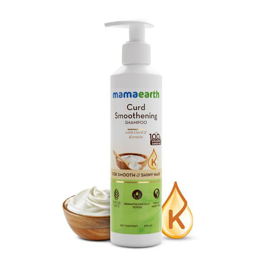 Mamaearth Curd Smoothening Shampoo: Curd & Keratin, 250