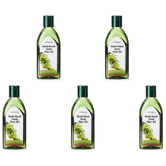 Pack Of 5 - Patanjali Kesh Kanti HairOil - 200 Ml (6.70 Oz)