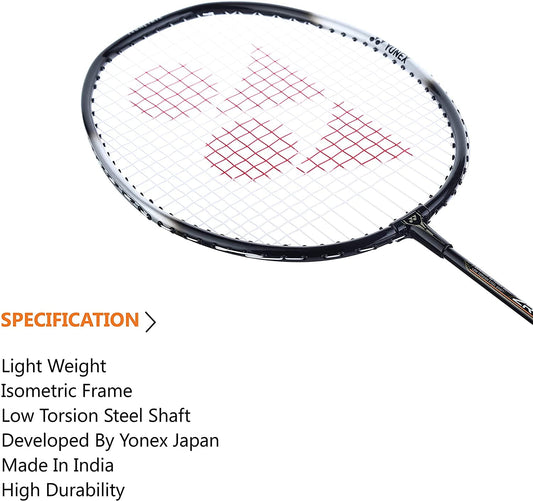YONEX ZR 100 Light Aluminum Blend Badminton Racquet with Full Cover,