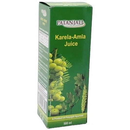 Pack Of 5 - Patanjali Karela Amla Juice - 500 Ml (17.63 Fl Oz)
