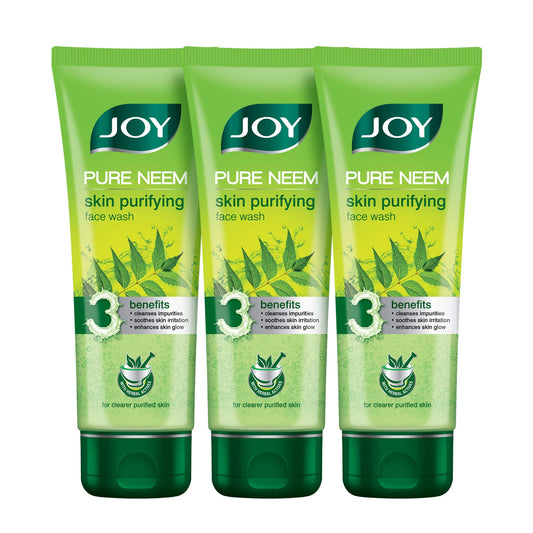 Joy Pure Neem Skin Purifying Gel FaceWash With Natural Ingredients, For All Skin Type (Pac