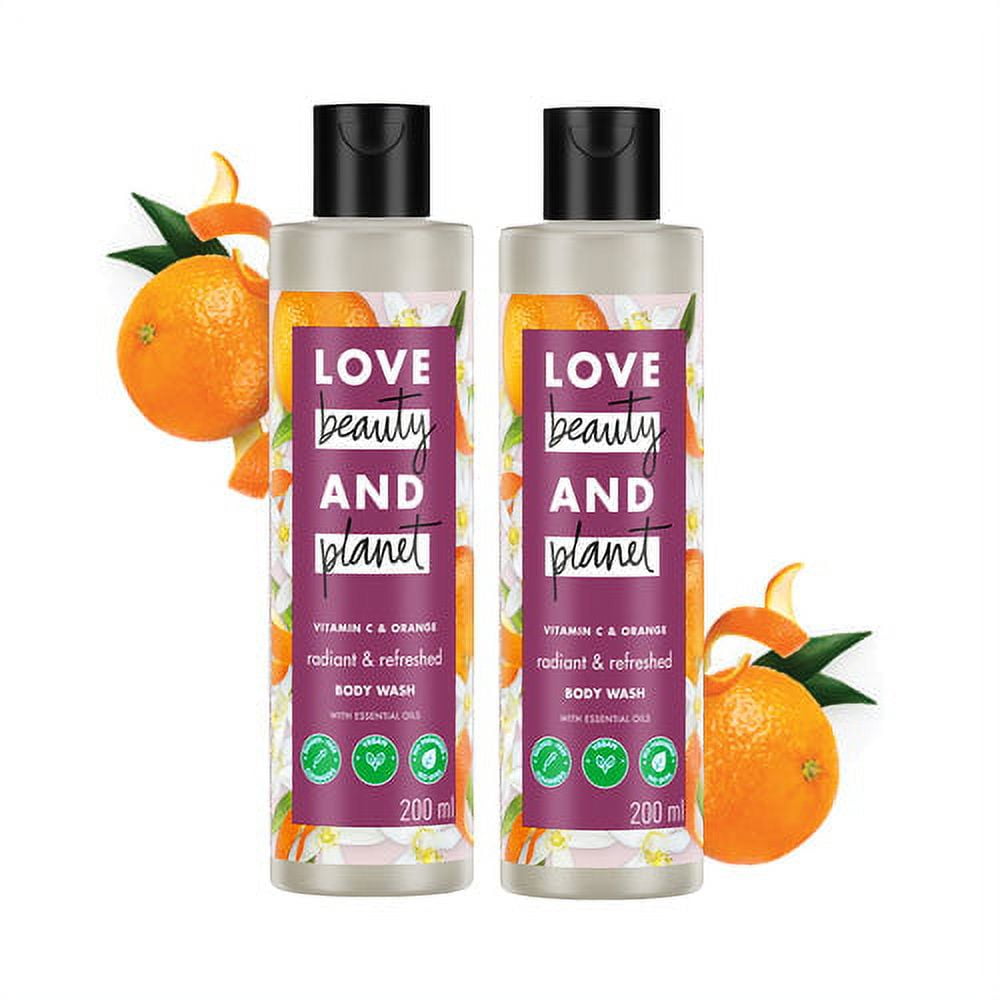 Love Beauty and Planet Vitamin C & Orange BodyWash for glowing skin (200ml + 200ml) (Pack
