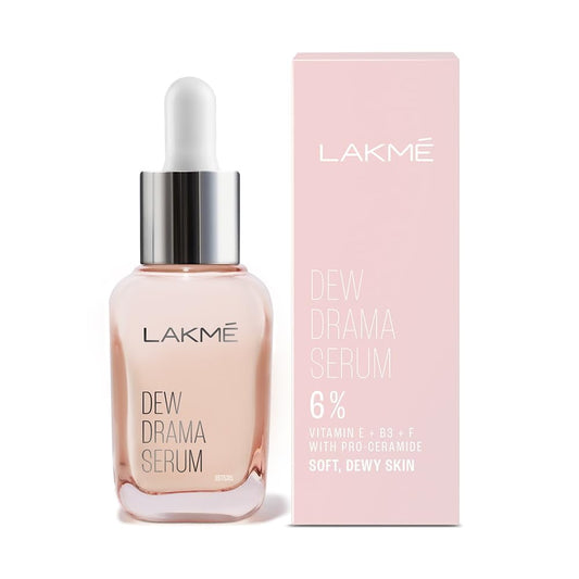 Lakme 6% Vitamin E, Niacinamide, Vitamin F & Pro-Ceramides Dew Drama Serum For Improved Sk