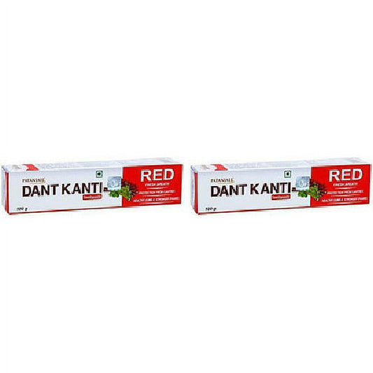 Pack Of 2 - Patanjali Dant Kanti Red - 100 Gm (3 Oz)