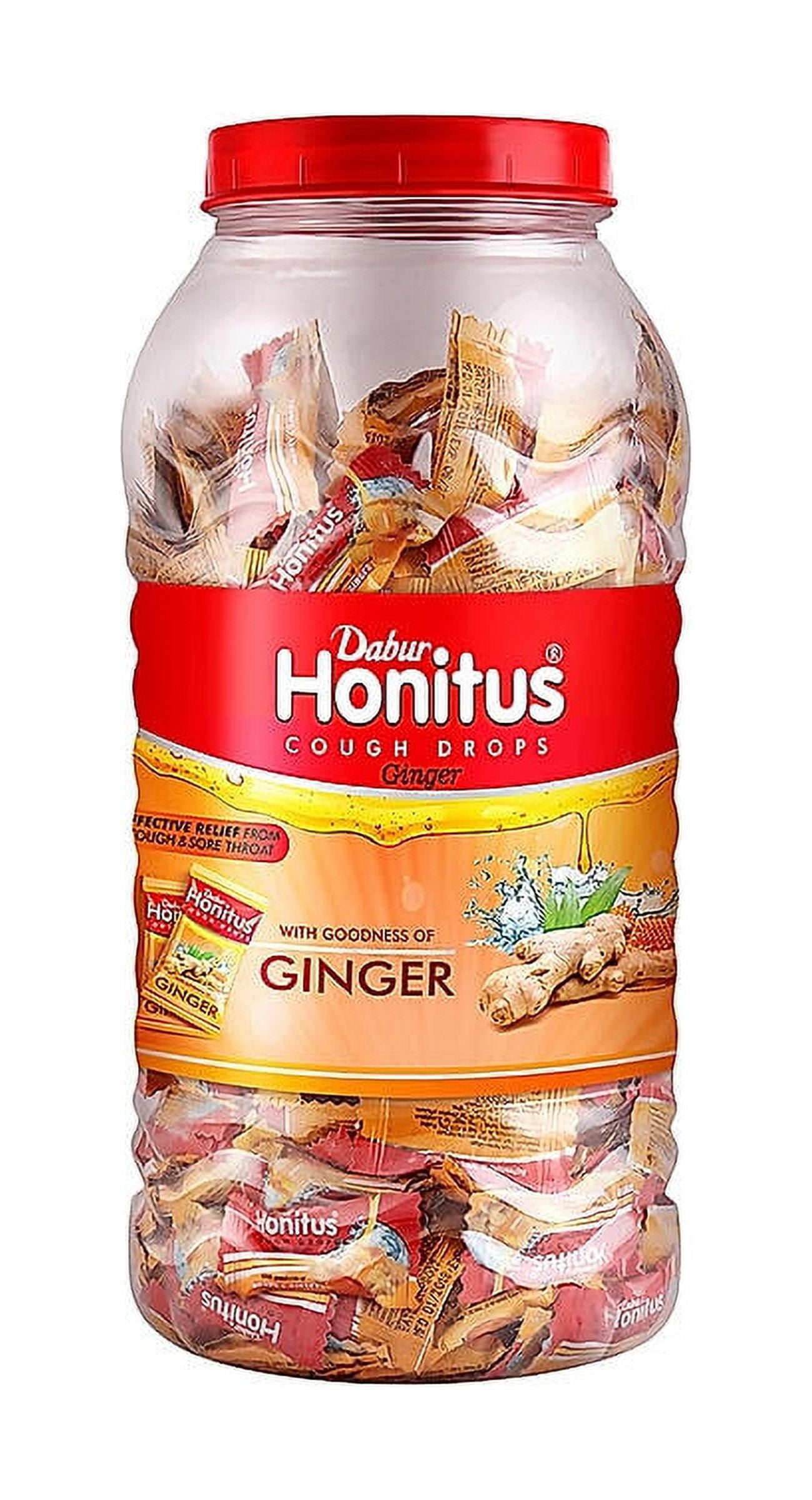 Dabur Honitus Cough Drops Ginger 100s jar