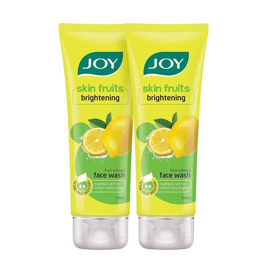 Joy Skin Fruits Lemon Brightening FaceWash, Oil Clear and Fruit Infused with Lemon Extract
