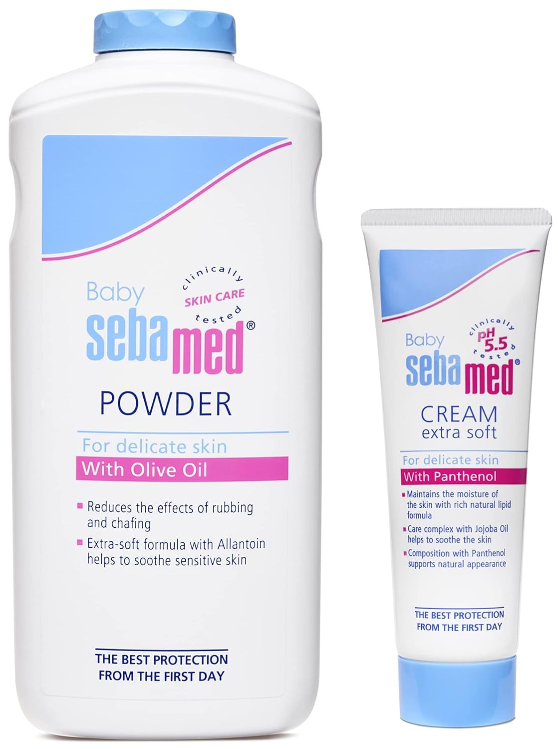 Sebamed Baby Powder, 200G And Sebamed Baby Cream Extra Soft, 50Ml