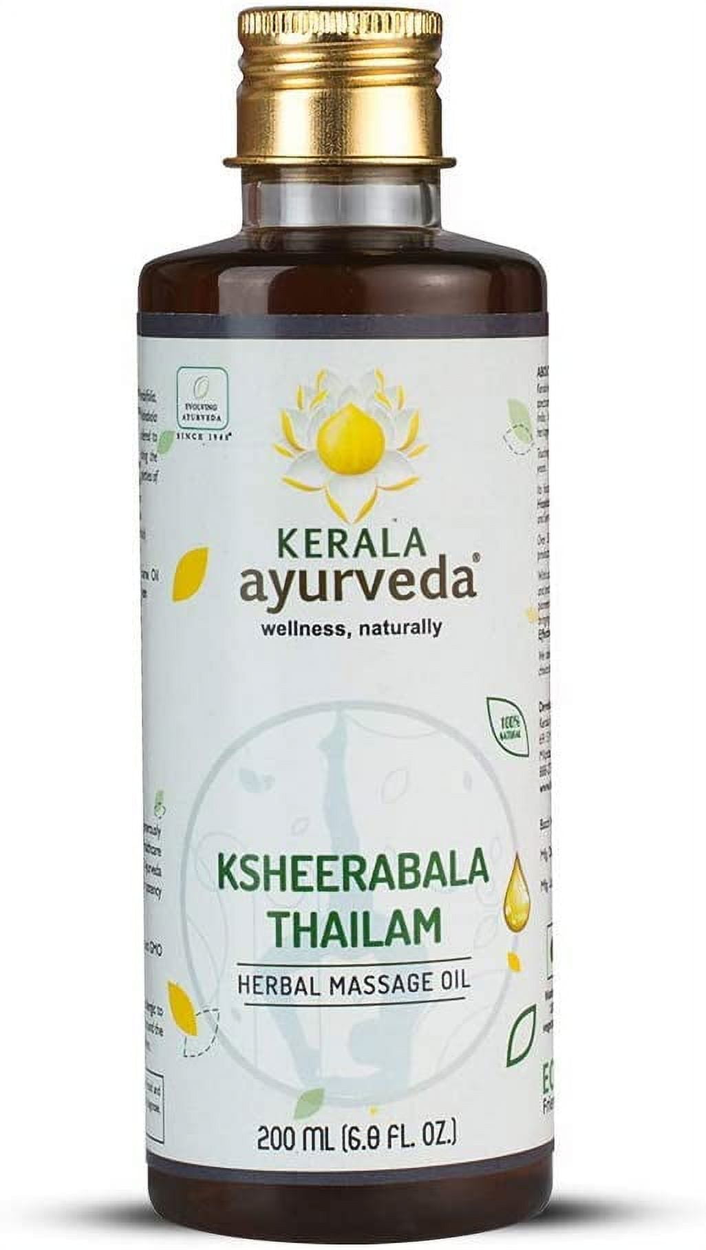 Kerala Ayurveda Ksheerabala Thailam - Daily Massage Oil for Body - Nourishes Muscles, Main