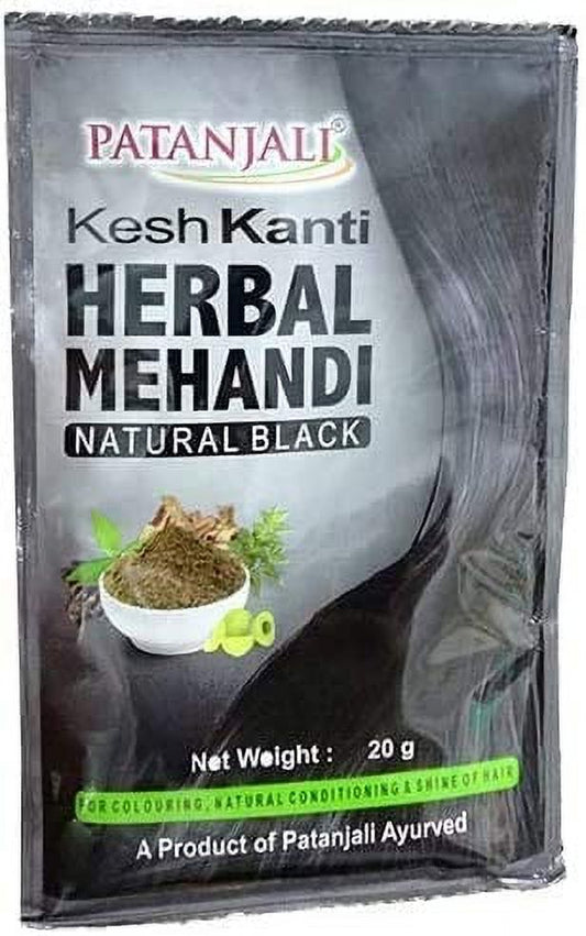 Patanjali Kesh Kanti Herbal Mehandi(Natural Black) 20gm (