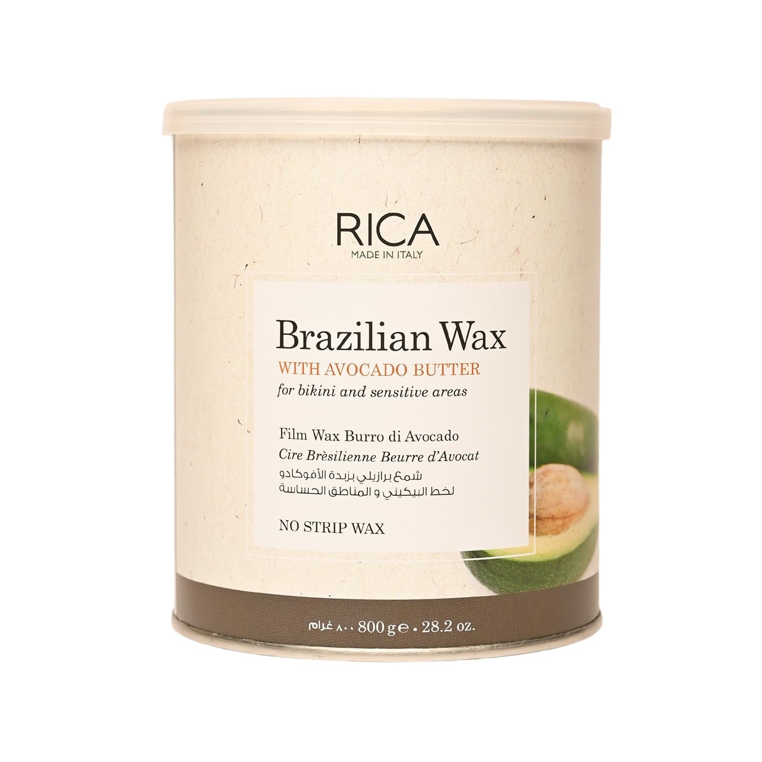 Rica Brazilian wax - 800 ML For Men & Women| Quick & Easy Tan Removal Waxing for Sensitive