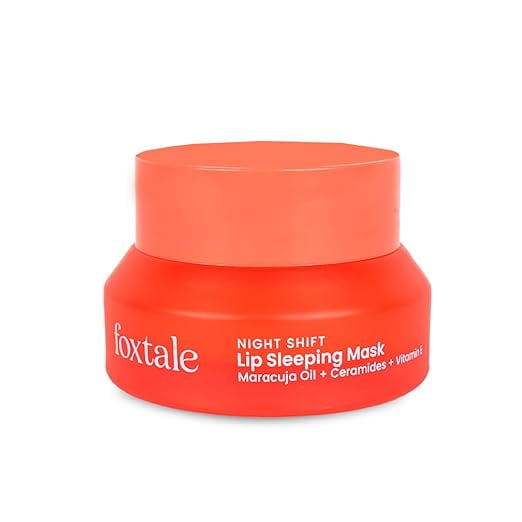 Foxtale Lip Sleeping Mask | With Maracuja Oil, Ceramides & Vitamin E | Repairs Dry, Cracke