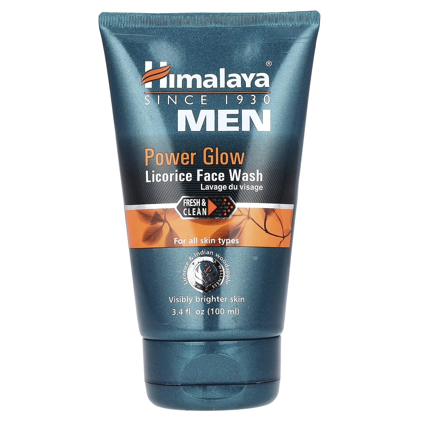 Himalaya Men, Power Glow, Licorice FaceWash, 3.4 fl oz (100 ml)