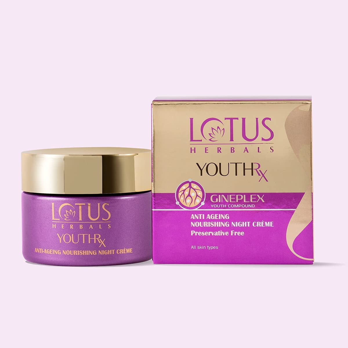 Lotus Herbals Youth Gineplex Compound Anti-Ageing Nourishing NightCream 50 gm