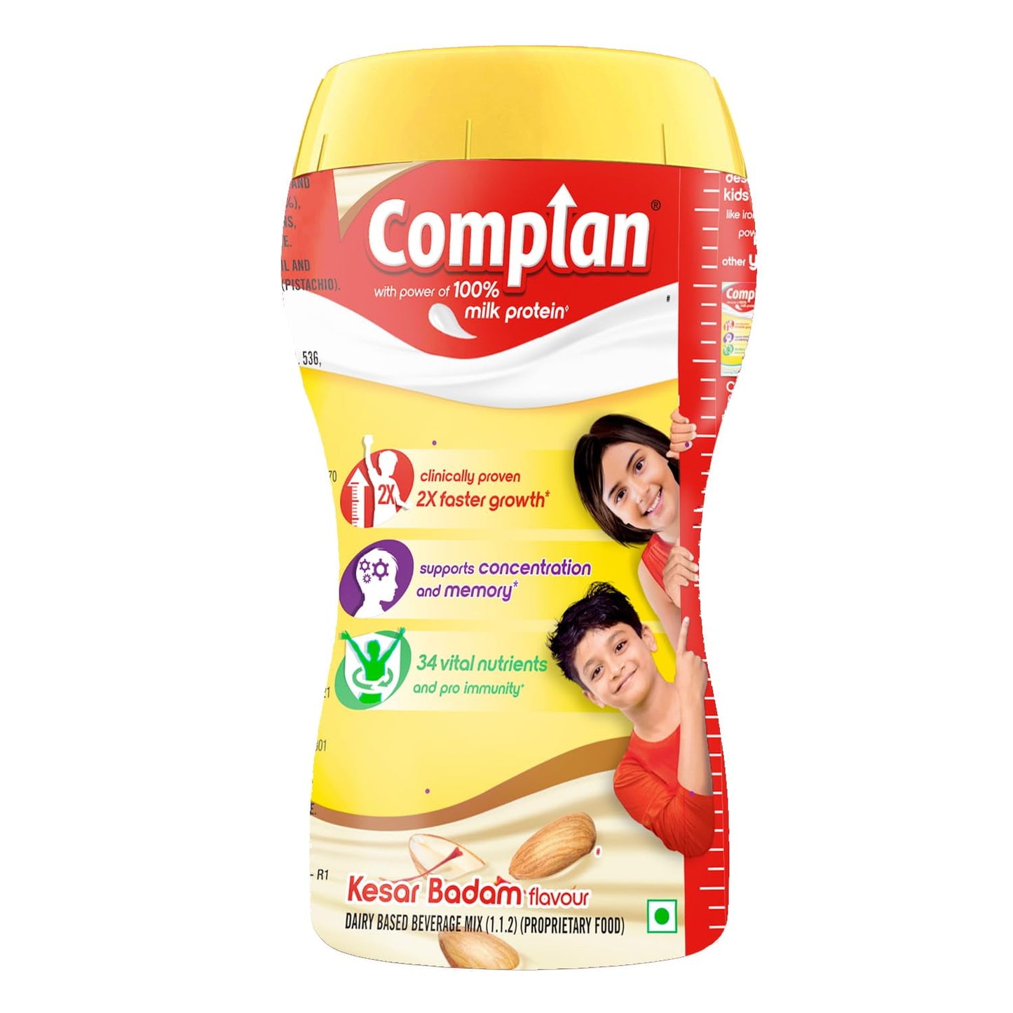 Complan Nutrition and Health Drink Kesar Badam, 500gm (Jar)
