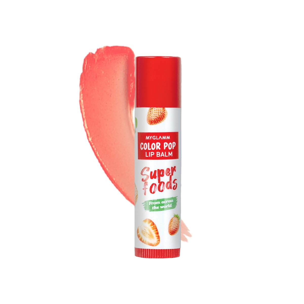 Myglamm Superfood Color Pop LipBalm-Rose-4.6Gm