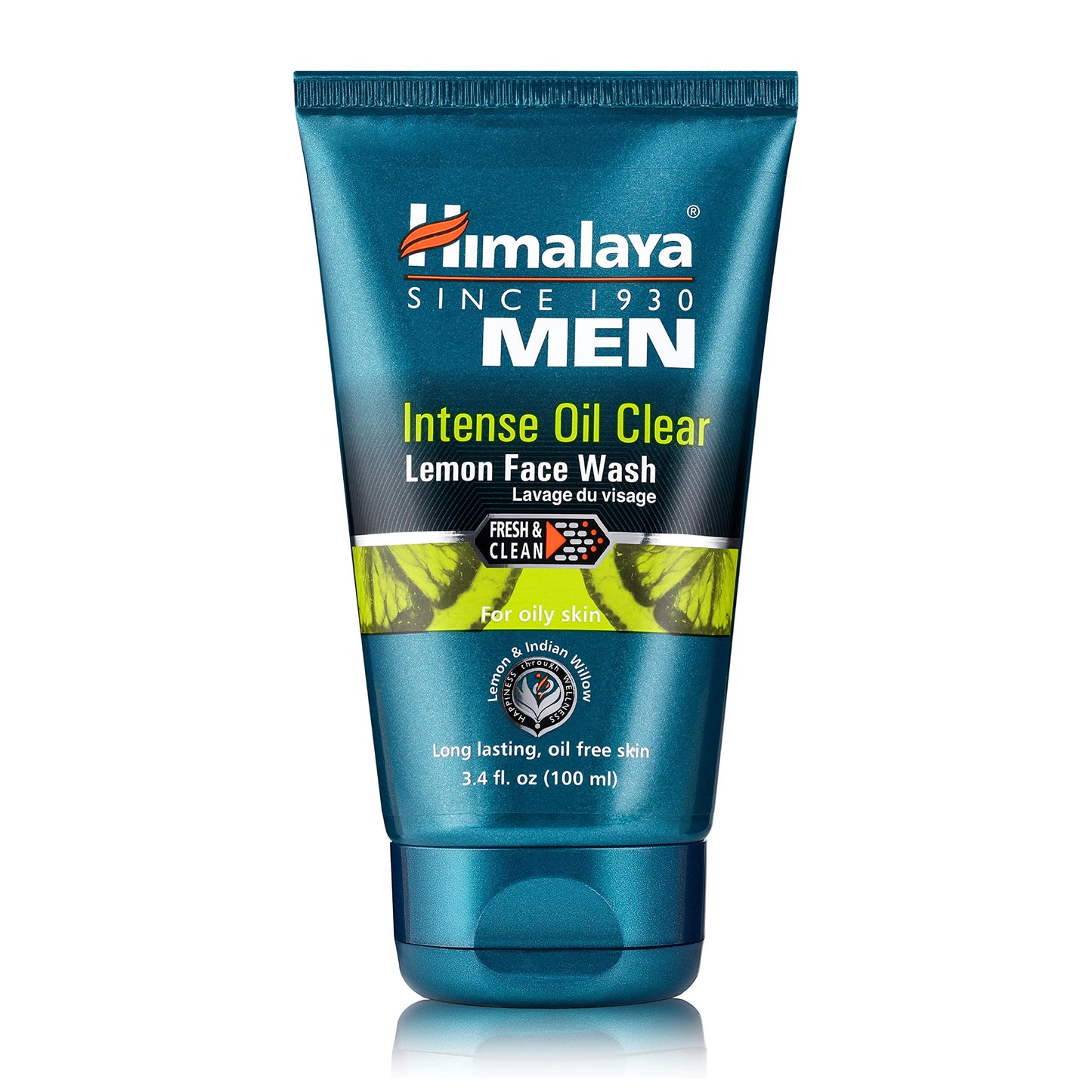 Himalaya Men's Intense Oil KF05Clear Lemon FaceWash, Deep Cleaning Daily Facial Cleanser,