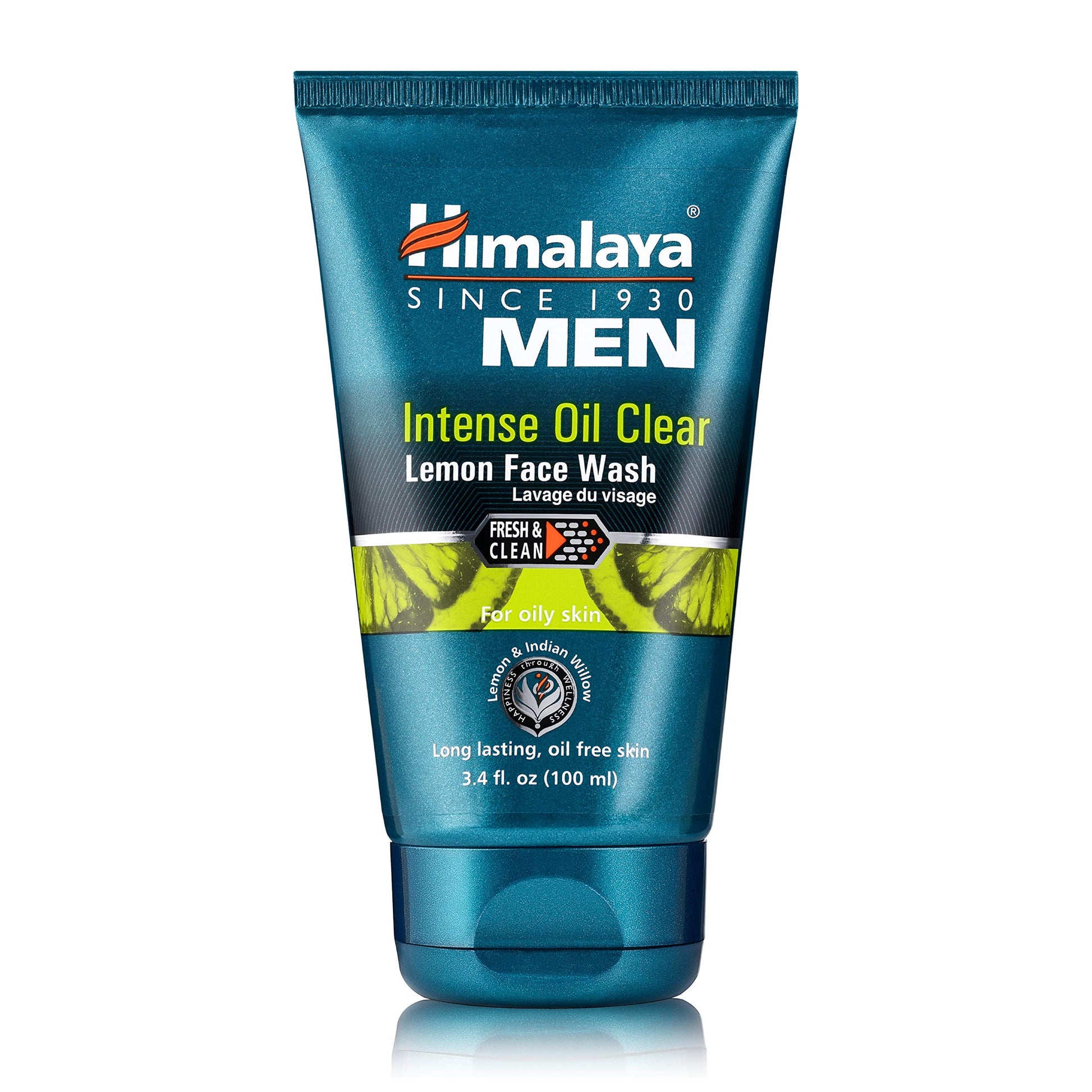 Himalaya Men's Intense Oil KF05Clear Lemon FaceWash, Deep Cleaning Daily Facial Cleanser,