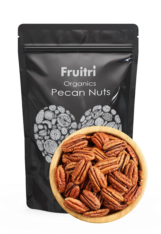 100% Pure Organic Pecan Nut By Fruitri 100gm, | High In Dietary Fiber Healthy Crunchy Nuts