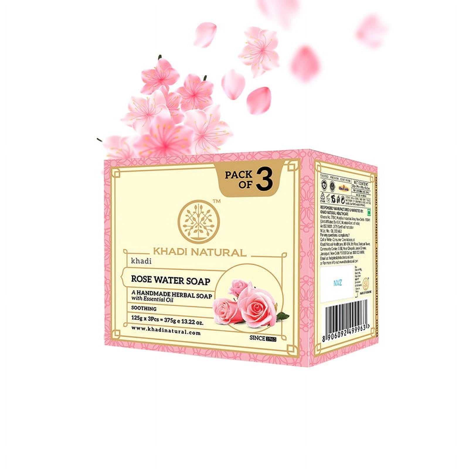 Khadi Natural Rosewater Soap