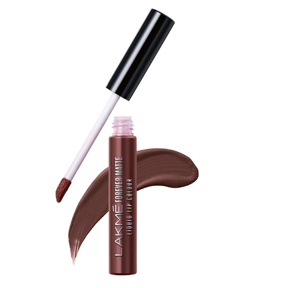 Lakme Forever Matte Liquid Lip Colour, Brown Espresso, 5.6 ml