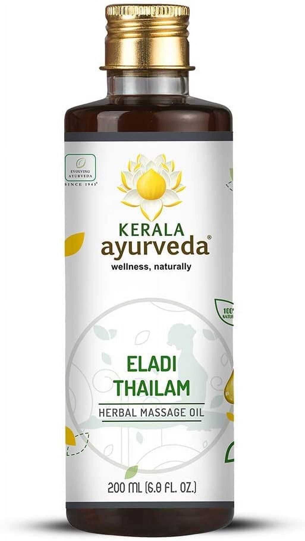 Kerala Ayurveda Eladi Thailam - Sesame Oil Based Ayurvedic Massage Oil for Radiant Body &